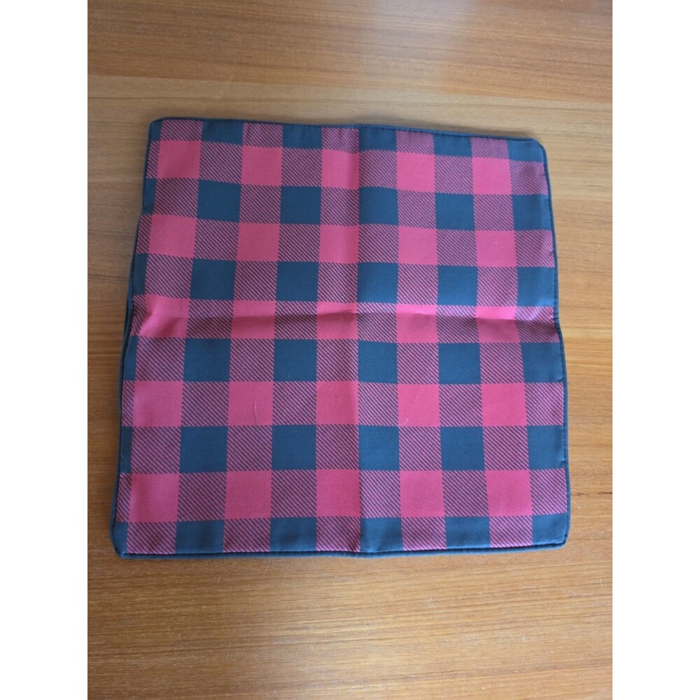 Vintage Plaid Red And Black Pillow Cover READ Description